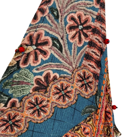 Anthropologie Hemant & Nandita Zarna Maxi Dress Teal  S - Picture 8 of 15